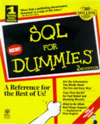 SQL for Dummies 2nd 1997 9780764501050 Front Cover