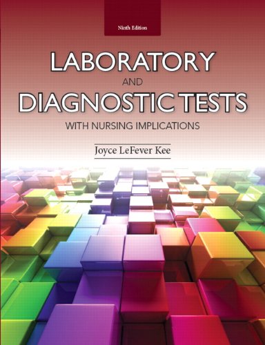 Laboratory and Diagnostic Tests with Nursing Implications  9th 2014 9780133139051 Front Cover