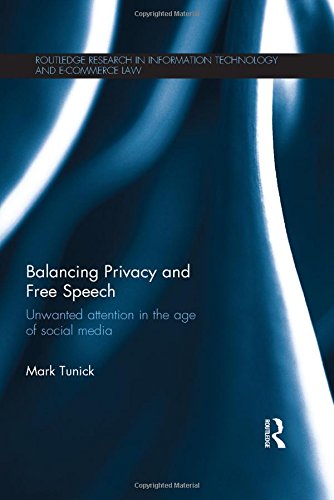 Balancing Privacy and Free Speech Unwanted Attention in the Age of Social Media  2015 9781138791053 Front Cover