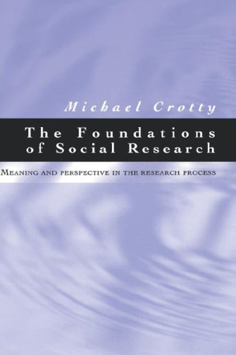 Foundations of Social Research Meaning and Perspective in the Research Process  1998 9780761961055 Front Cover
