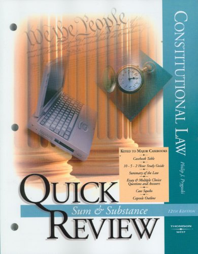 Constitutional Law  12th 2007 (Revised) 9780314177056 Front Cover