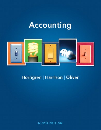 Accounting, Chapters 1-23  9th 2012 9780132569057 Front Cover
