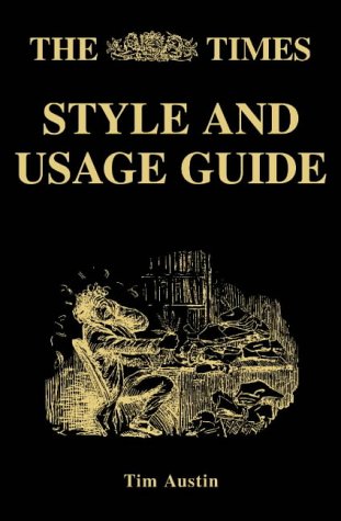 Times Style and Usage Guide   2003 9780007145058 Front Cover
