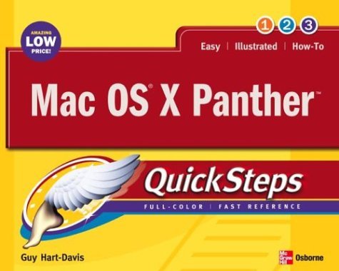 Mac OS X Panther QuickSteps   2004 9780072255058 Front Cover