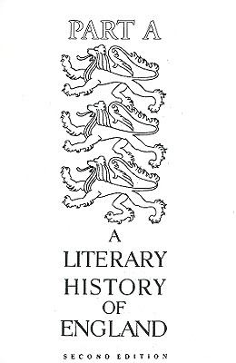 Literary History of England  2nd 1968 (Student Manual, Study Guide, etc.) 9780135376058 Front Cover