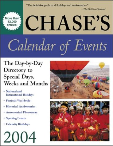 Chase's Calendar of Events 2004  47th 2004 9780071424059 Front Cover
