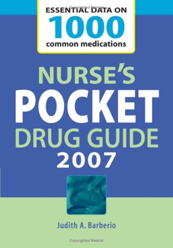 Nurse's Pocket Drug Guide 2007  3rd 2007 (Revised) 9780071479059 Front Cover