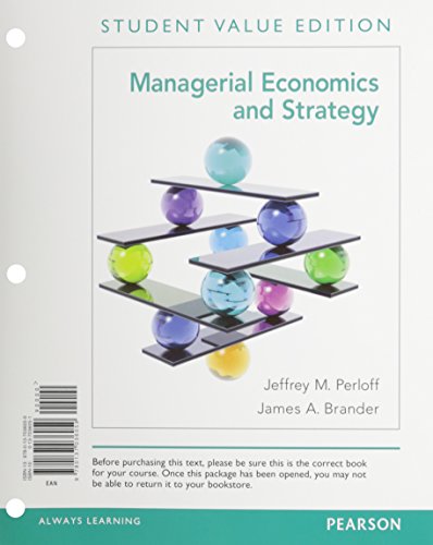 Managerial Economics and Strategy   2014 9780137036059 Front Cover