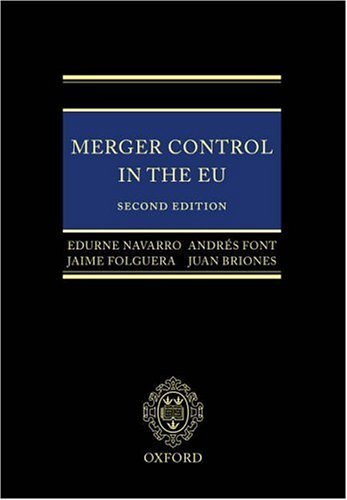 Merger Control in the EU Law, Economics and Practice 2nd 2004 (Revised) 9780199276059 Front Cover