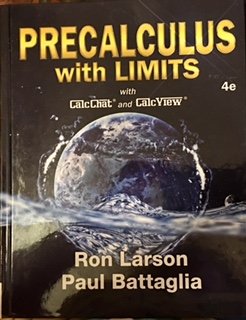 PRECALCULUS WITH LIMITS (HS)            N/A 9781337271059 Front Cover