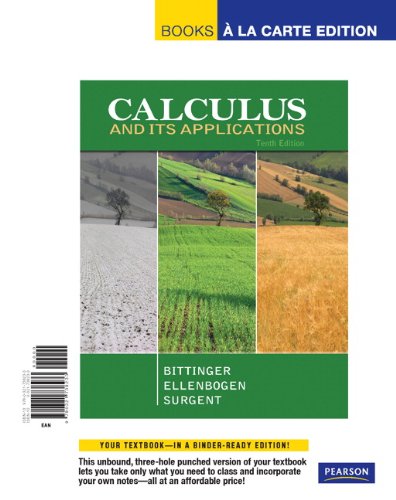 Calculus with Applications  10th 2012 9780321772060 Front Cover