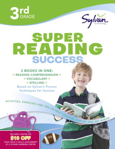 3rd Grade Jumbo Reading Success Workbook 3 Books in 1--Spelling Success, Vocabulary Success, Reading Comprehension Success; Activities, Exercises and Tips to Help Catch up, Keep up, and Get Ahead Workbook  9780375430060 Front Cover