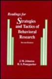 Readings for Strategies and Tactics of Behavioral Research  2nd 1993 (Revised) 9780805809060 Front Cover