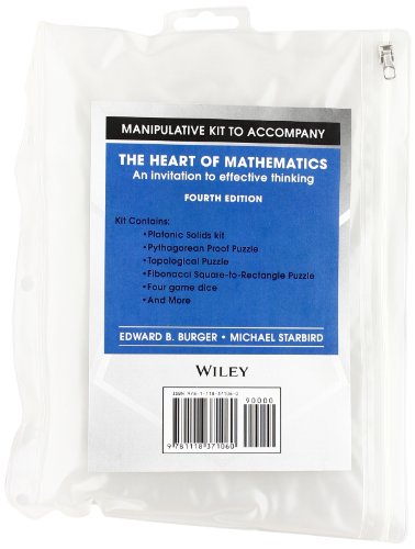 Heart of Mathematics: an Invitation to Effective Thinking, 4e Manipulative Kit  4th 2013 9781118371060 Front Cover