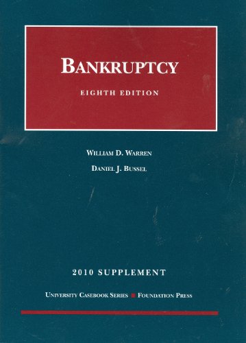 Bankruptcy, 8th, 2010 Supplement  8th (Revised) 9781599419060 Front Cover