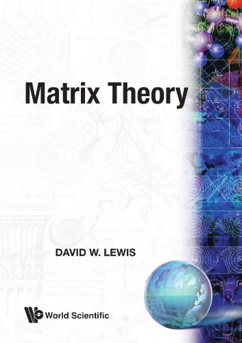 Matrix Theory   1991 9789810239060 Front Cover