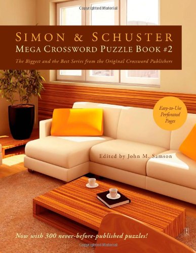 Simon and Schuster Mega Crossword Puzzle Book #2  N/A 9781416559061 Front Cover