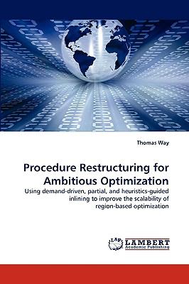 Procedure Restructuring for Ambitious Optimization N/A 9783838345062 Front Cover