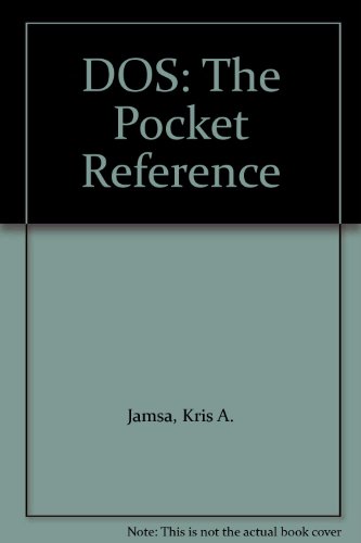 DOS The Pocket Reference 3rd 1993 9780078819063 Front Cover