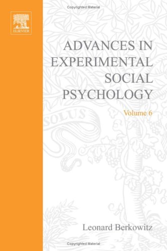 Advances in Experimental Social Psychology N/A 9780120152063 Front Cover