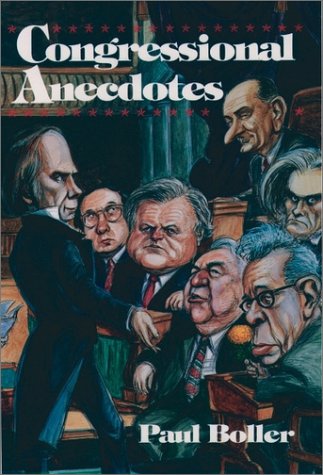 Congressional Anecdotes  N/A 9780195077063 Front Cover