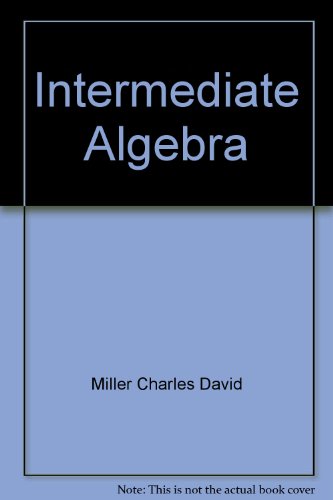 Intermediate Algebra  3rd 1981 9780673154064 Front Cover