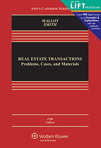 Real Estate Transactions Problems, Cases, and Materials  5th 2016 9781454871064 Front Cover
