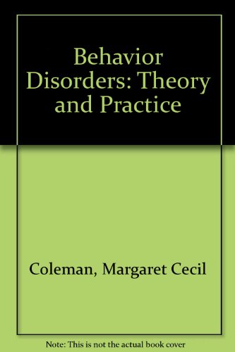 Behavior Disorders Theory and Practice 2nd 9780205132065 Front Cover