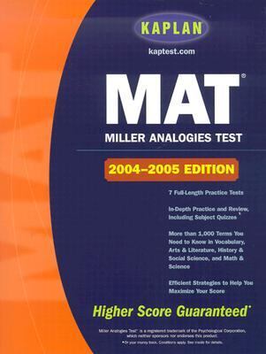 MAT : 2004-2005 Edition  2003 9780743249065 Front Cover