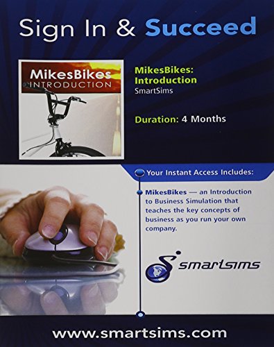 MIKESBIKES-INTRO SIMULATION ACCESS CARD N/A 9781111669065 Front Cover