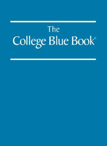 College Blue Book  34th 9780028660066 Front Cover