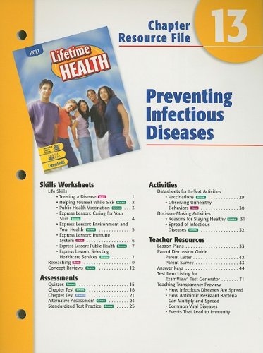 Lifetime of Health Chptr. 13 : Prevention of Diseases 4th 9780030681066 Front Cover