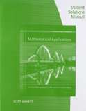 Student Solutions Manual for Harshbarger/Reynolds' Mathematical Applications for the Management, Life, and Social Sciences, 11th  11th 2016 9781305108066 Front Cover