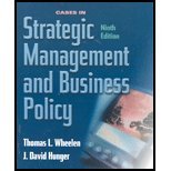 Cases in Strategic Management and Business Policy  9th 2004 9780131424067 Front Cover