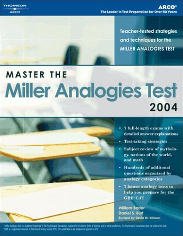 Master the Miller Analogies Test 2004 4th 2003 9780768912067 Front Cover