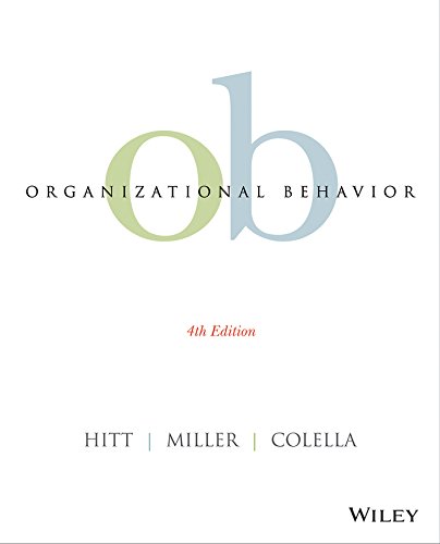 Organizational Behavior  4th 2014 9781118809068 Front Cover
