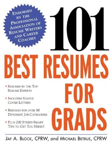 101 Best Resumes for Grads   2003 9780071395069 Front Cover