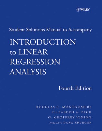 Introduction to Linear Regression Analysis  4th 2006 (Revised) 9780470125069 Front Cover