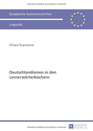 Deutschlandismen in Den Lernerwoerterbuechern   2015 9783631662069 Front Cover