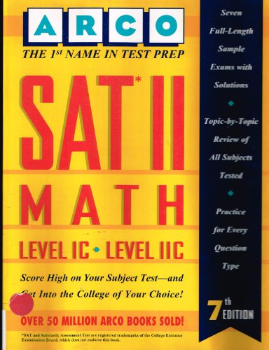 SAT II Math Level IC-IIC 2nd 9780028603070 Front Cover