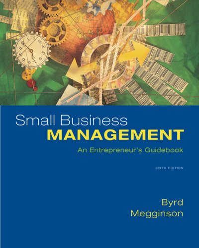 Small Business Management An Entrepreneur's Guidebook 6th 2009 (Guide (Instructor's)) 9780073405070 Front Cover