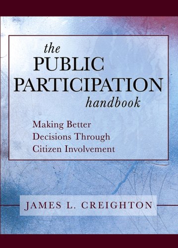 Public Participation Handbook Making Better Decisions Through Citizen Involvement  2005 9780787973070 Front Cover