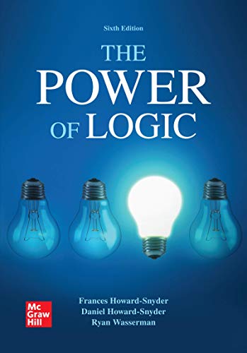The Power of Logic:   2019 9781259848070 Front Cover