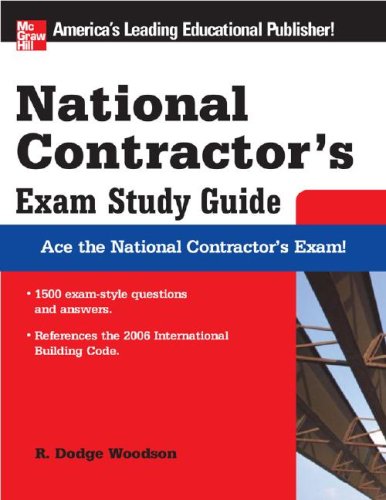 National Contractor's Exam Study Guide   2007 9780071489072 Front Cover