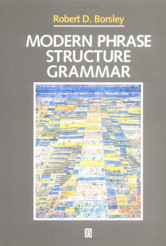 Modern Phrase Structure Grammar   1996 9780631184072 Front Cover