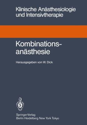 Kombinationsanï¿½sthesie   1985 9783540155072 Front Cover