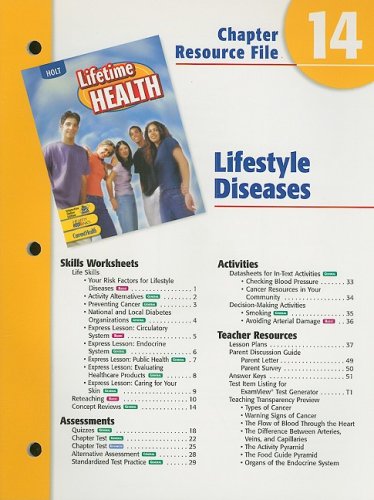 Lifetime of Health Chptr. 14 : Lifestyle Diseases 4th 9780030681073 Front Cover