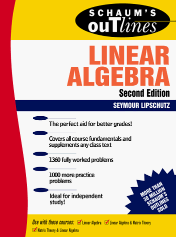 Linear Algebra 2nd 1991 9780070380073 Front Cover
