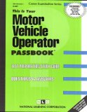Motor Vehicle Operator  N/A 9780837305073 Front Cover