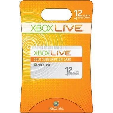 Xbox LIVE 12 Month Gold Membership Xbox 360 artwork